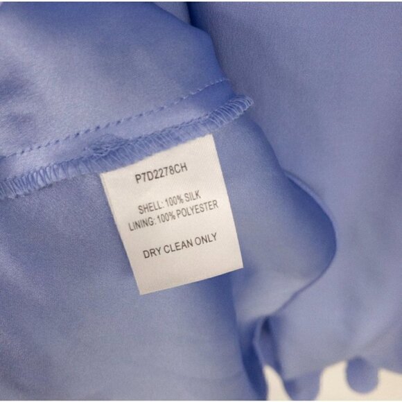 Parker Periwinkle Eve Layered Silk Dress - M - Picture 5 of 5